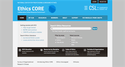 Desktop Screenshot of nationalethicsresourcecenter.net